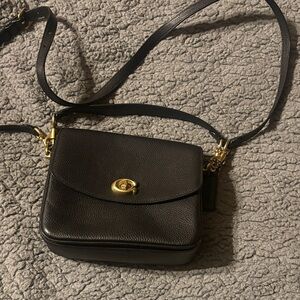 Coach Black Leather Crossbody Bag